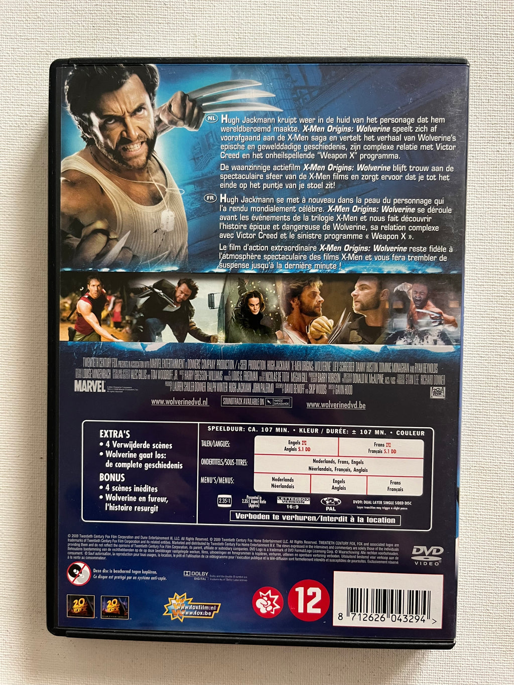 X-Men Origins: Wolverine – DVD (2009) | Hugh Jackman & Liev Schreiber