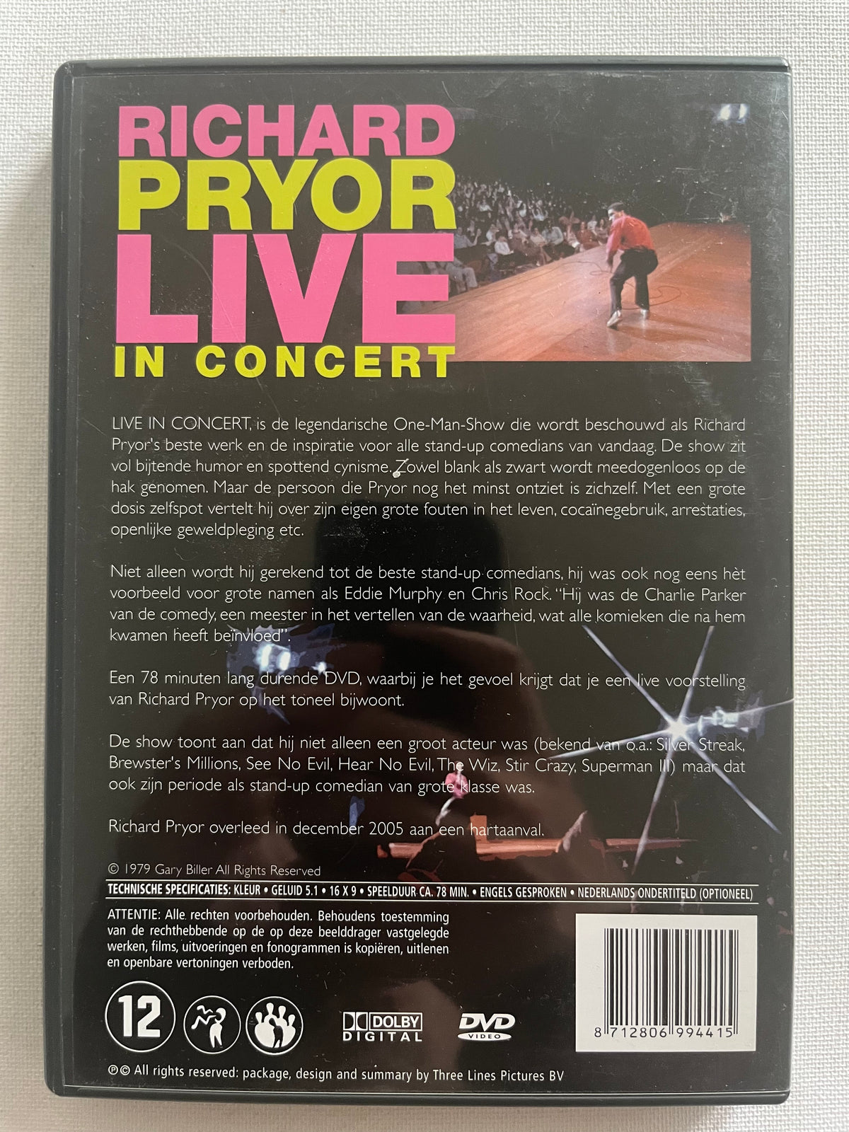 Richard Pryor: Live in Concert – DVD (1979) | Richard Pryor