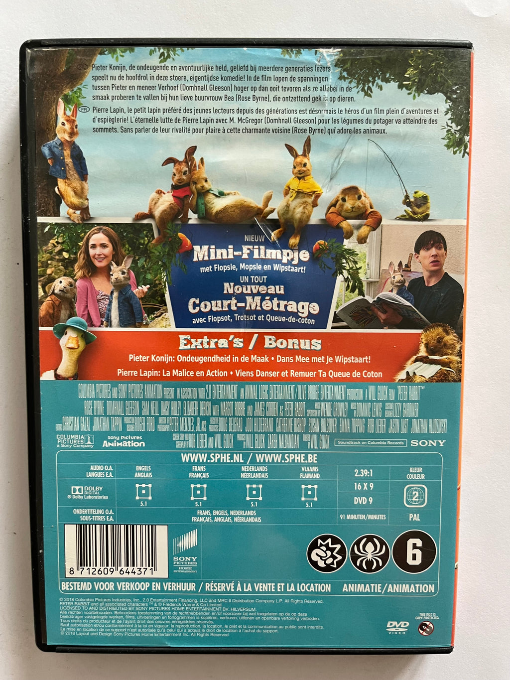 Peter Rabbit – DVD (2018) | James Corden, Domhnall Gleeson & Rose Byrne
