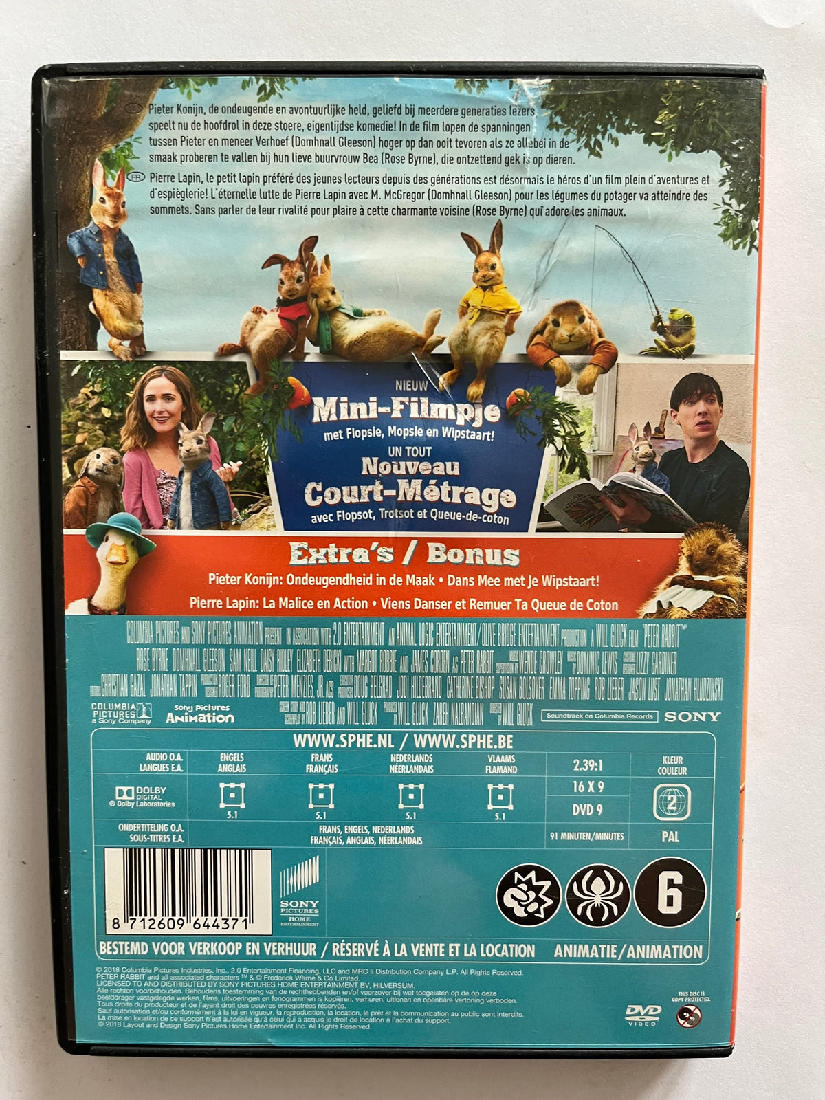 Peter Rabbit – DVD (2018) | James Corden, Domhnall Gleeson & Rose Byrne