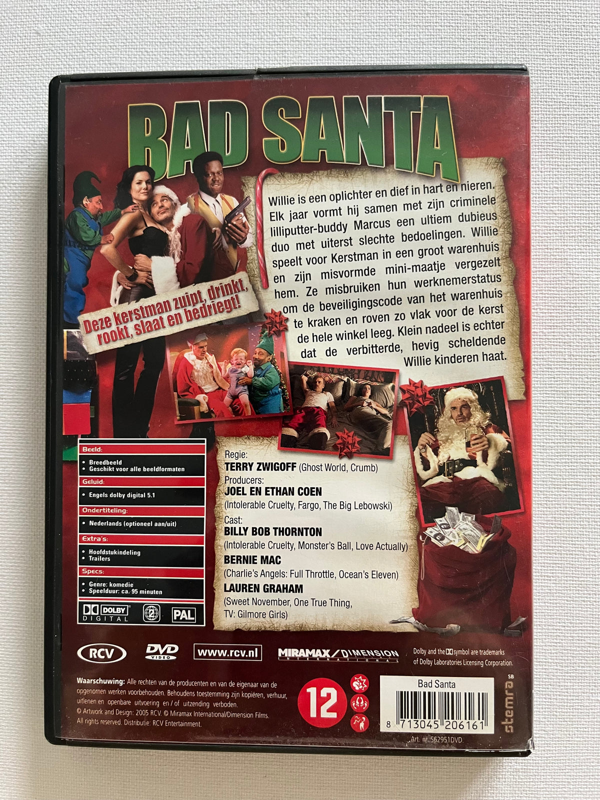 Bad Santa – DVD (2003) | Billy Bob Thornton & Tony Cox