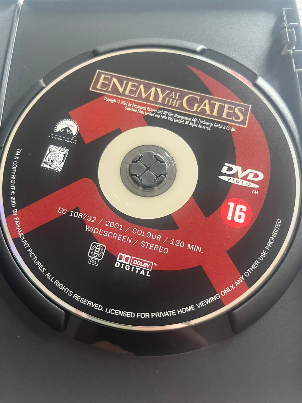 Enemy at the Gates – DVD (2001) | Jude Law & Ed Harris