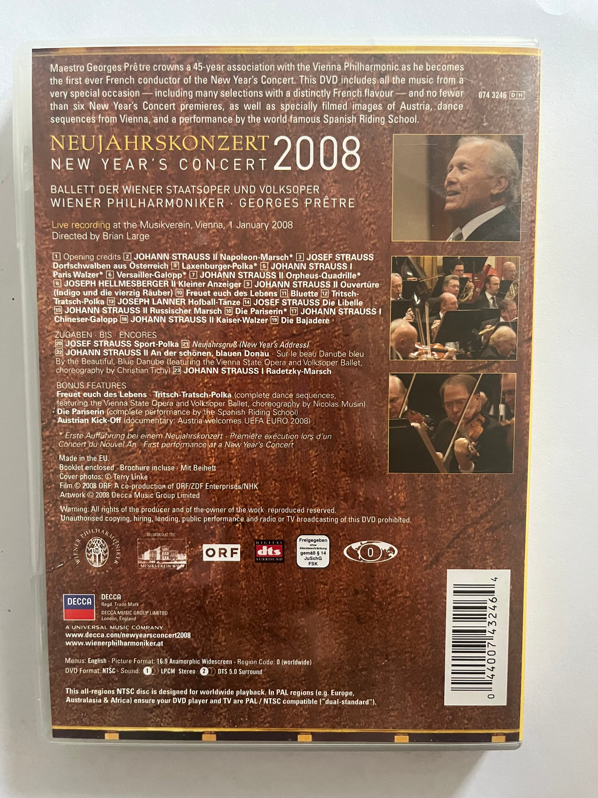 Neujahrskonzert 2008 – DVD (2008) | Vienna Philharmonic & Georges Prêtre
