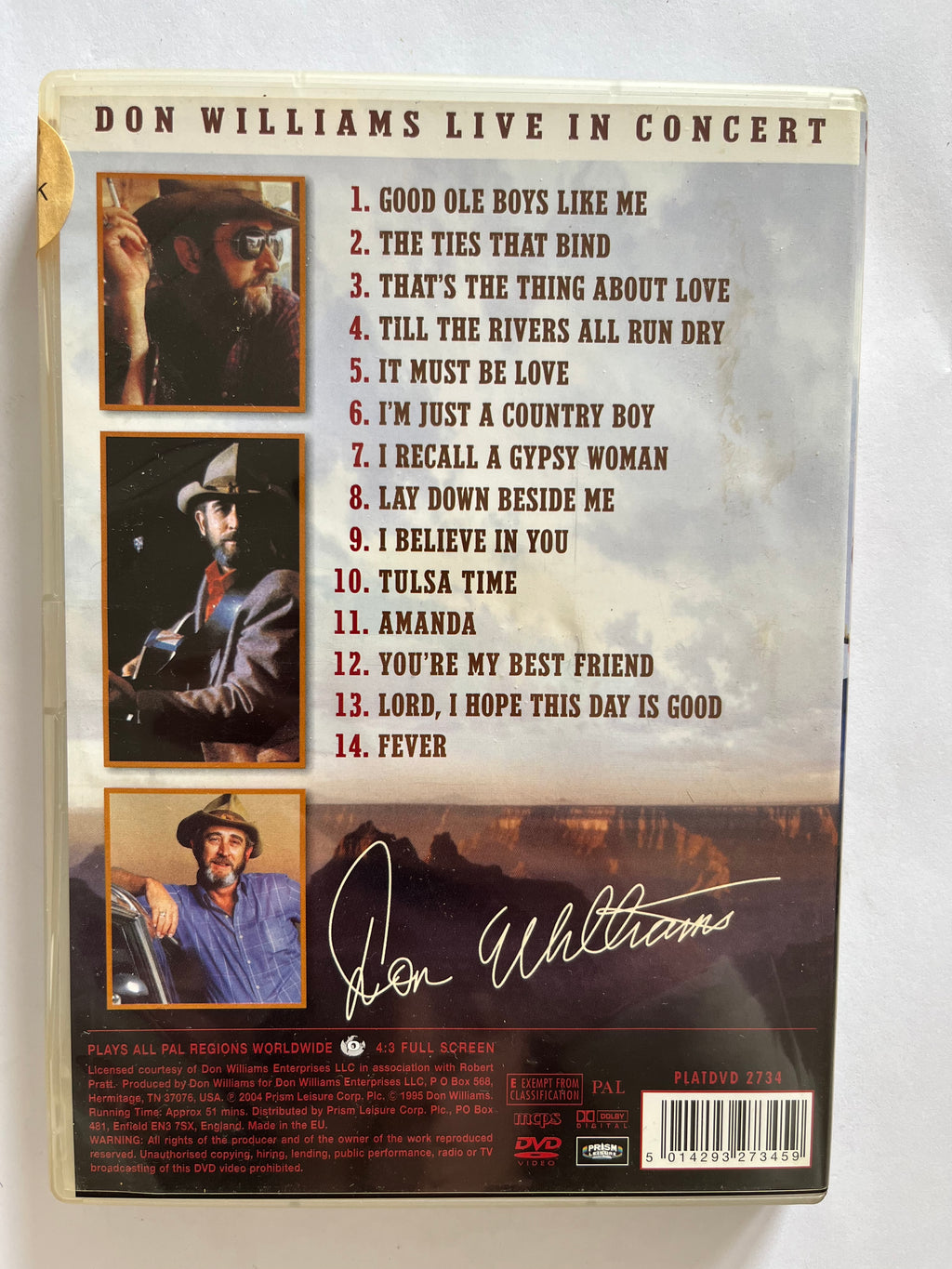 Don Williams: The Greatest Hits Collection – DVD | Country Music