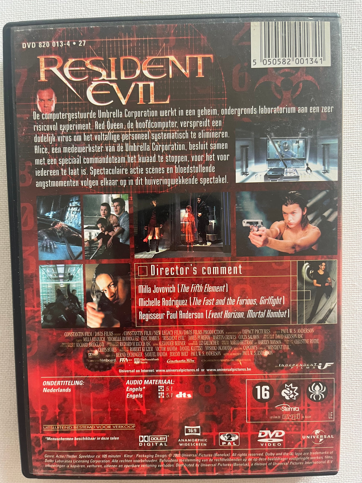 Resident Evil – DVD (2002) | Milla Jovovich & Michelle Rodriguez