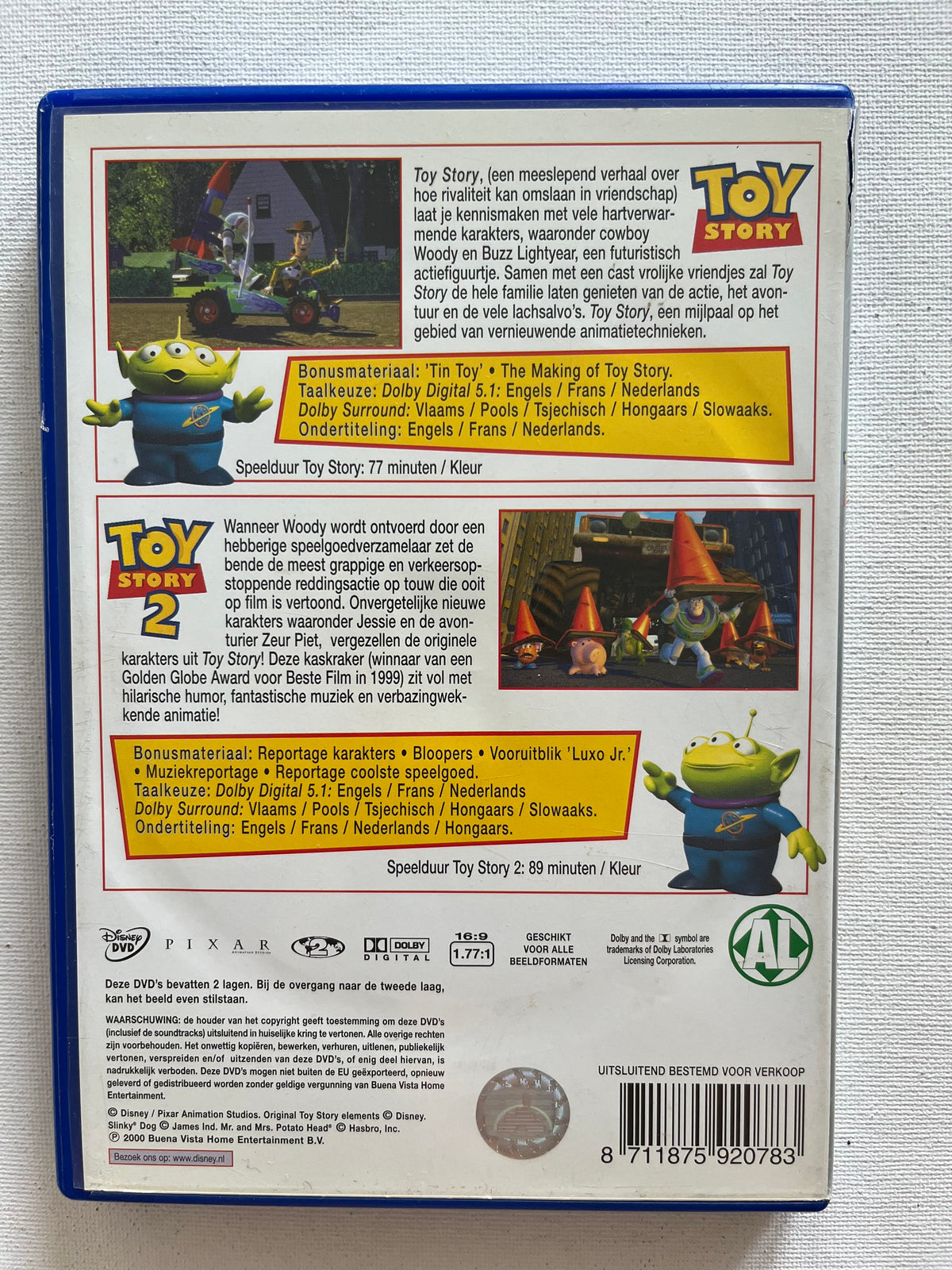 Disney Pixar Toy Story 1 & 2 – 2-Movie DVD Set (1995–1999) | Tom Hanks & Tim Allen