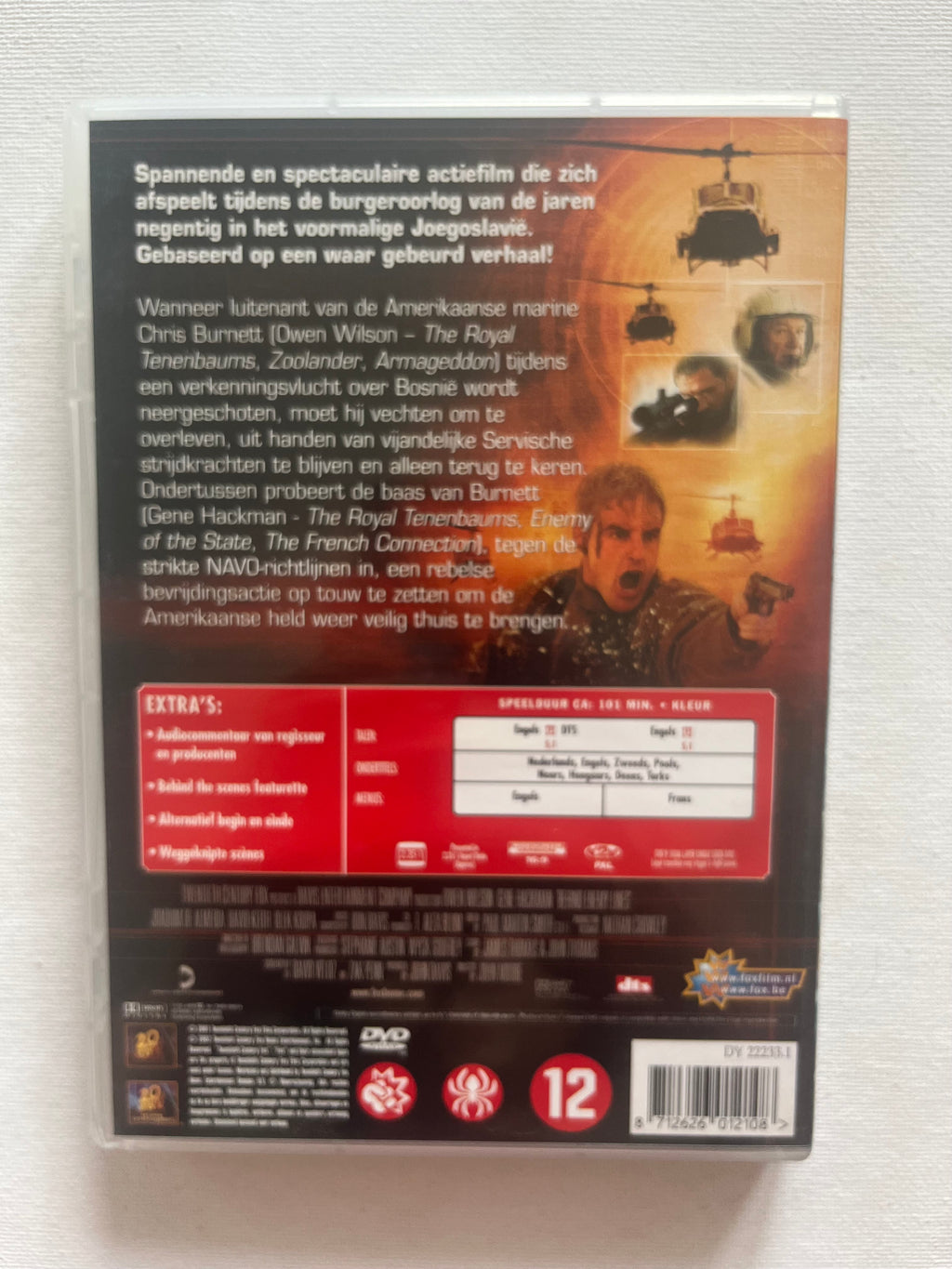 Behind Enemy Lines – DVD (2001) | Owen Wilson & Gene Hackman