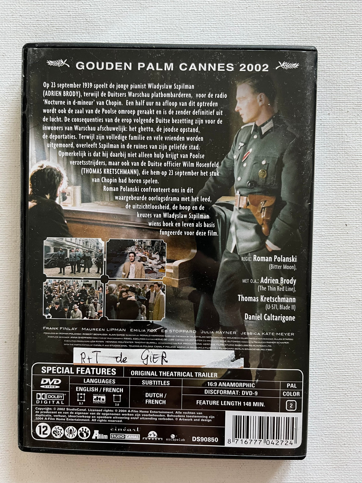 The Pianist – DVD (2002) | Adrien Brody