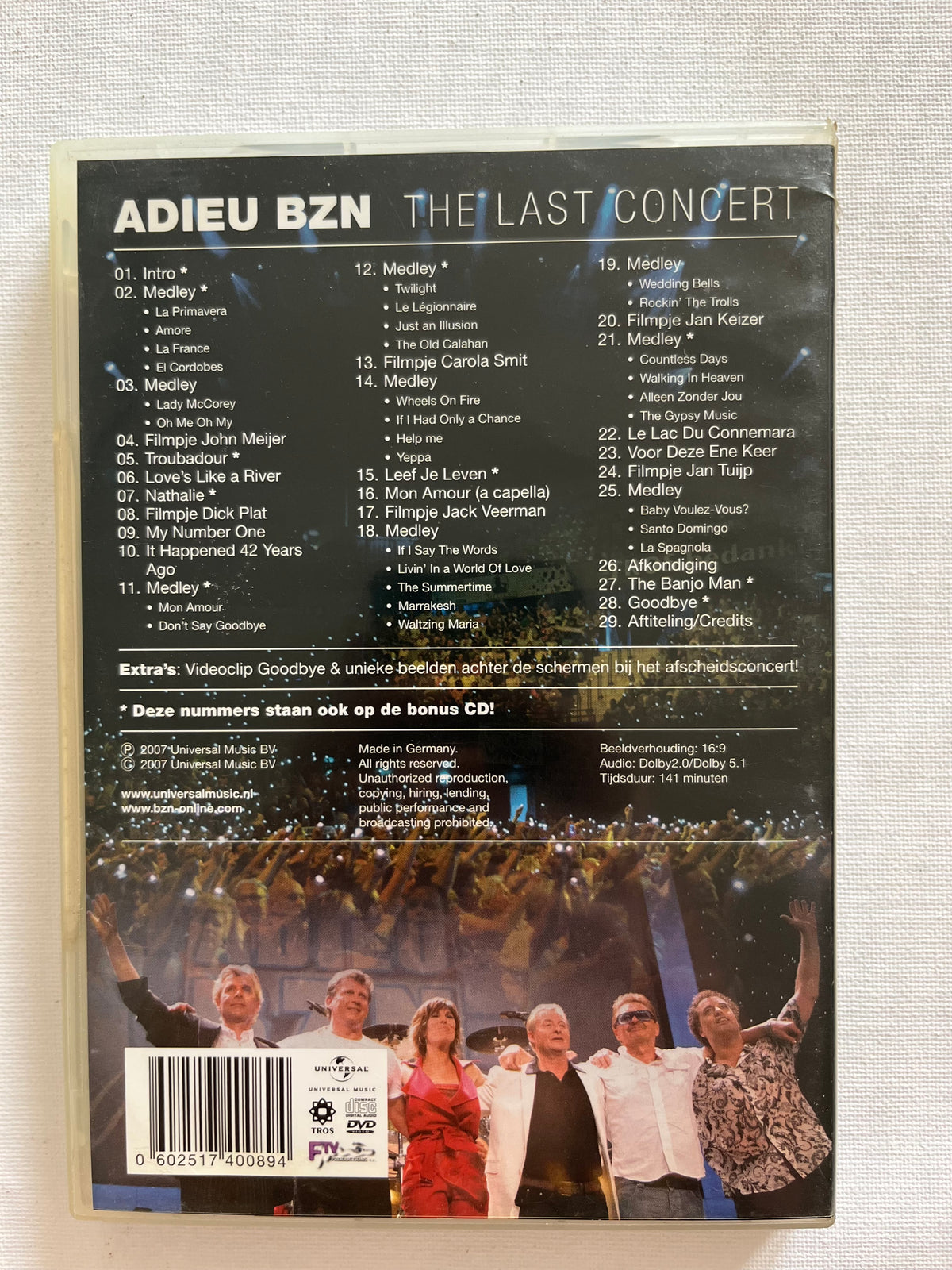 BZN – The Last Concert – DVD + CD Set (2007) | Live in Rotterdam
