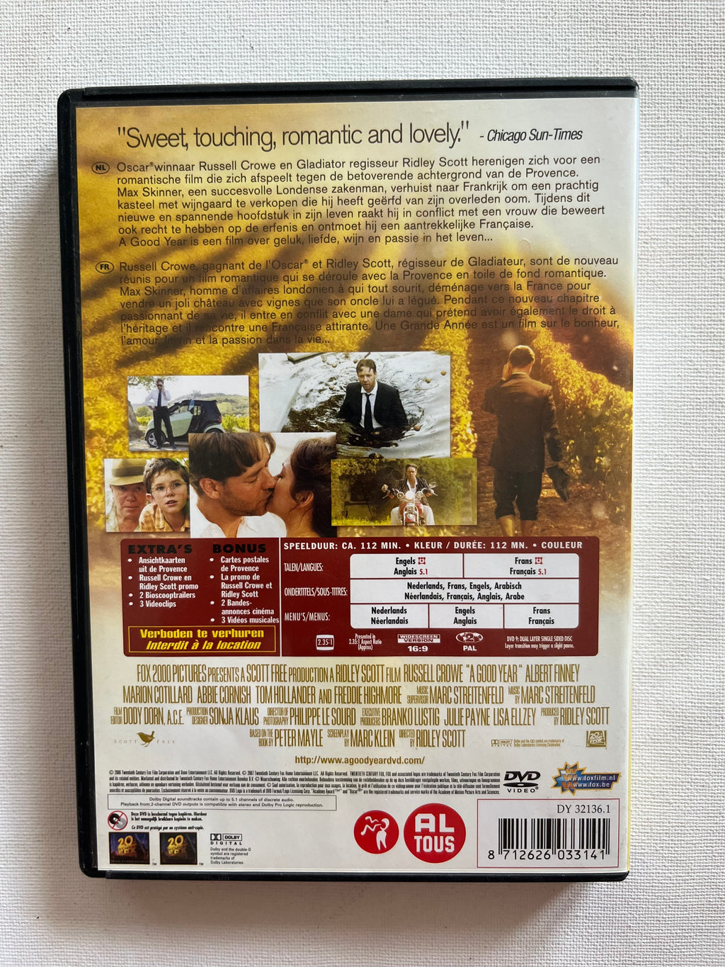 A Good Year – DVD (2006) | Russell Crowe & Marion Cotillard