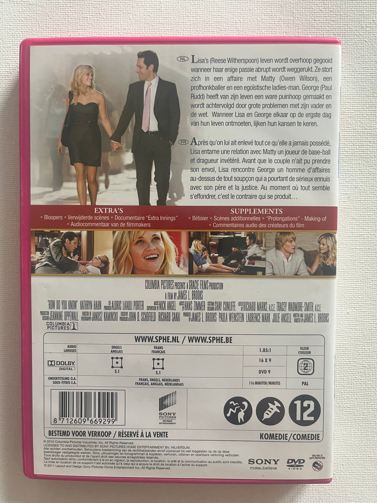 How Do You Know – DVD (2010) | Reese Witherspoon, Owen Wilson & Paul Rudd