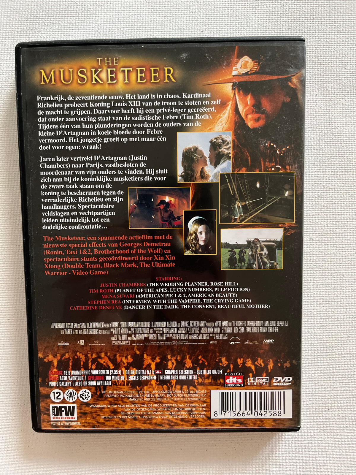 The Musketeer – DVD (2001) | Justin Chambers & Tim Roth