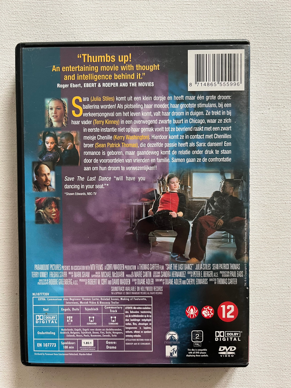 Save the Last Dance – DVD (2001) | Julia Stiles & Sean Patrick Thomas