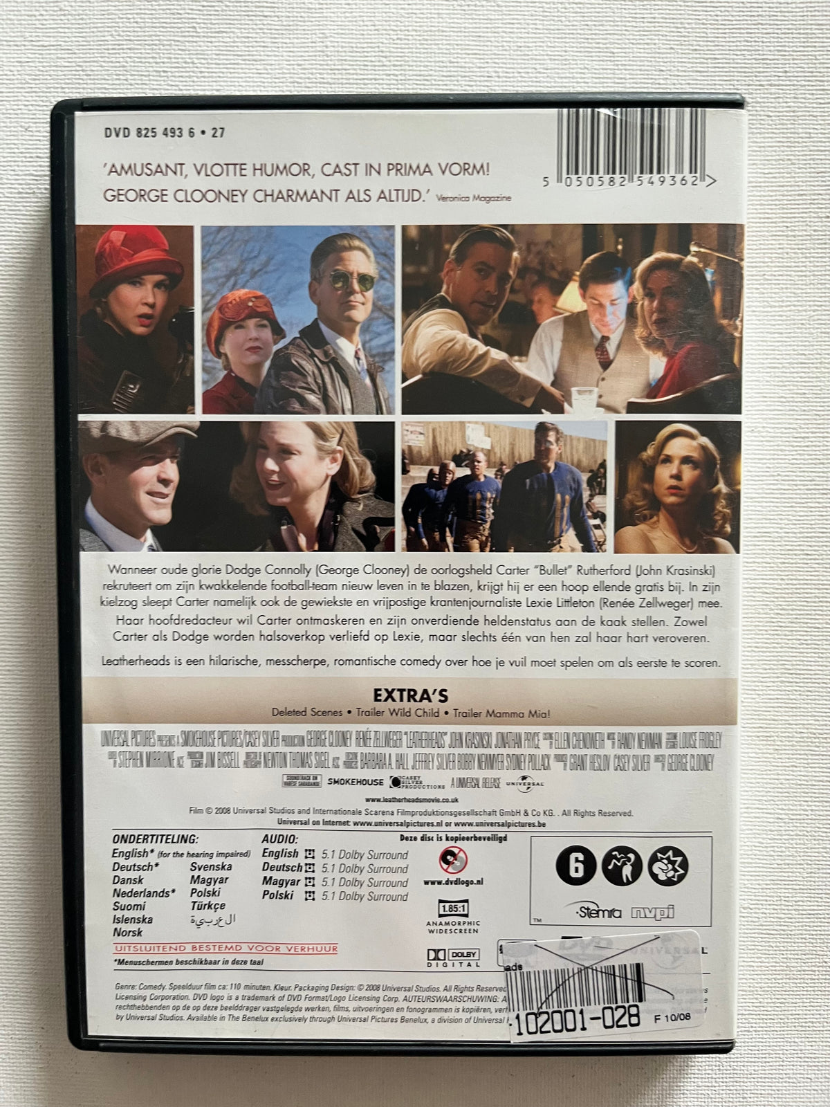Leatherheads – DVD (2008) | George Clooney & Renée Zellweger