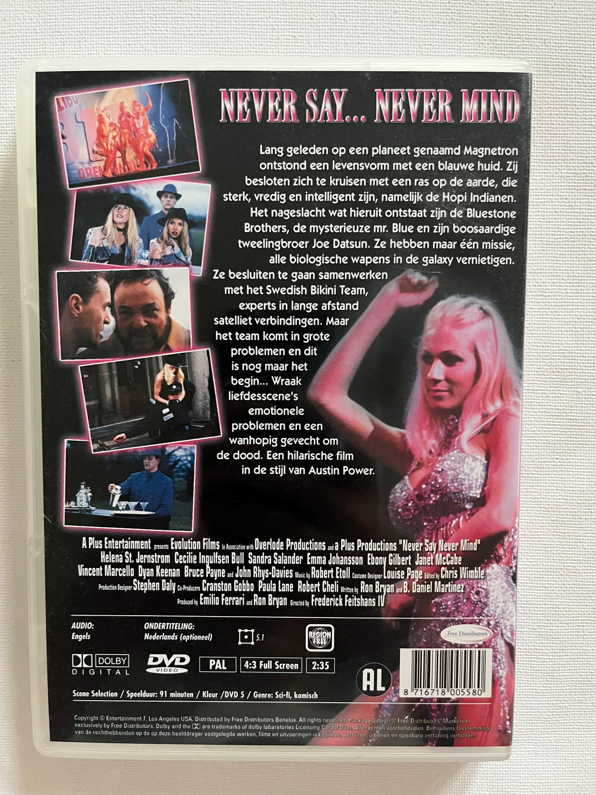 Never Say Never Mind: The Swedish Bikini Team – DVD (2003) | Bruce Payne & John Rhys-Davies