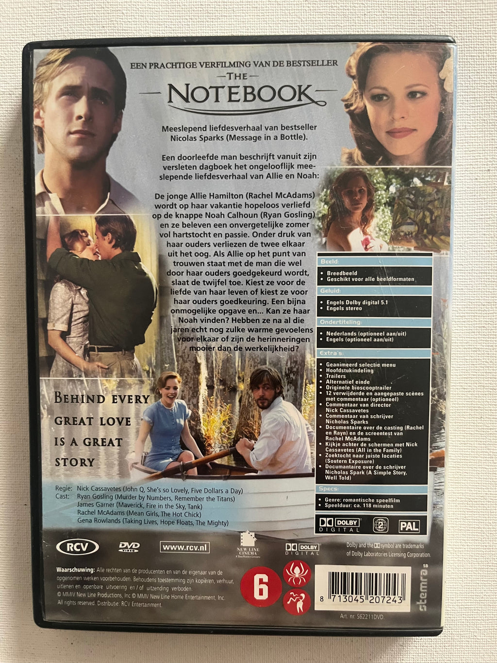 The Notebook – DVD (2004) | Ryan Gosling & Rachel McAdams