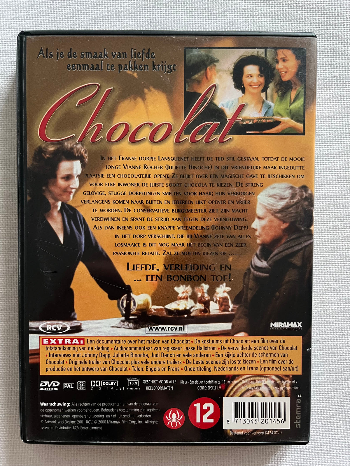 Chocolat – DVD (2000) | Juliette Binoche & Johnny Depp