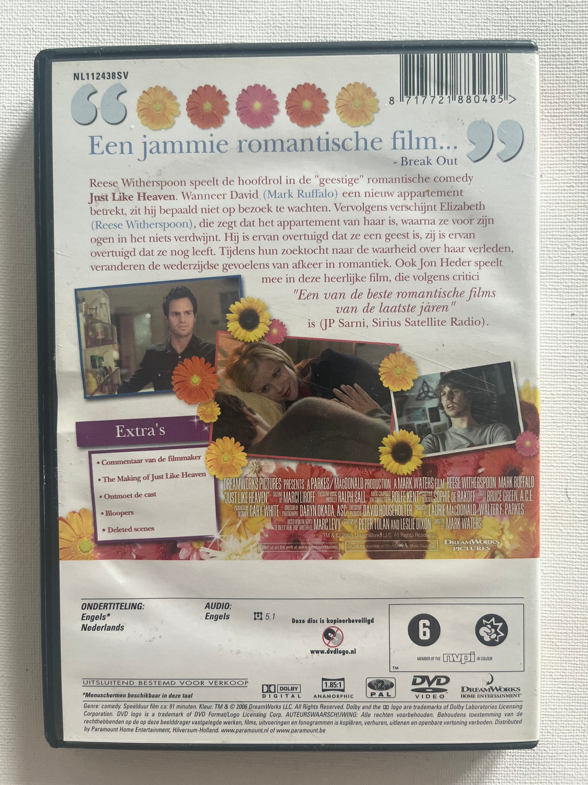 Just Like Heaven – DVD (2005) | Reese Witherspoon & Mark Ruffalo
