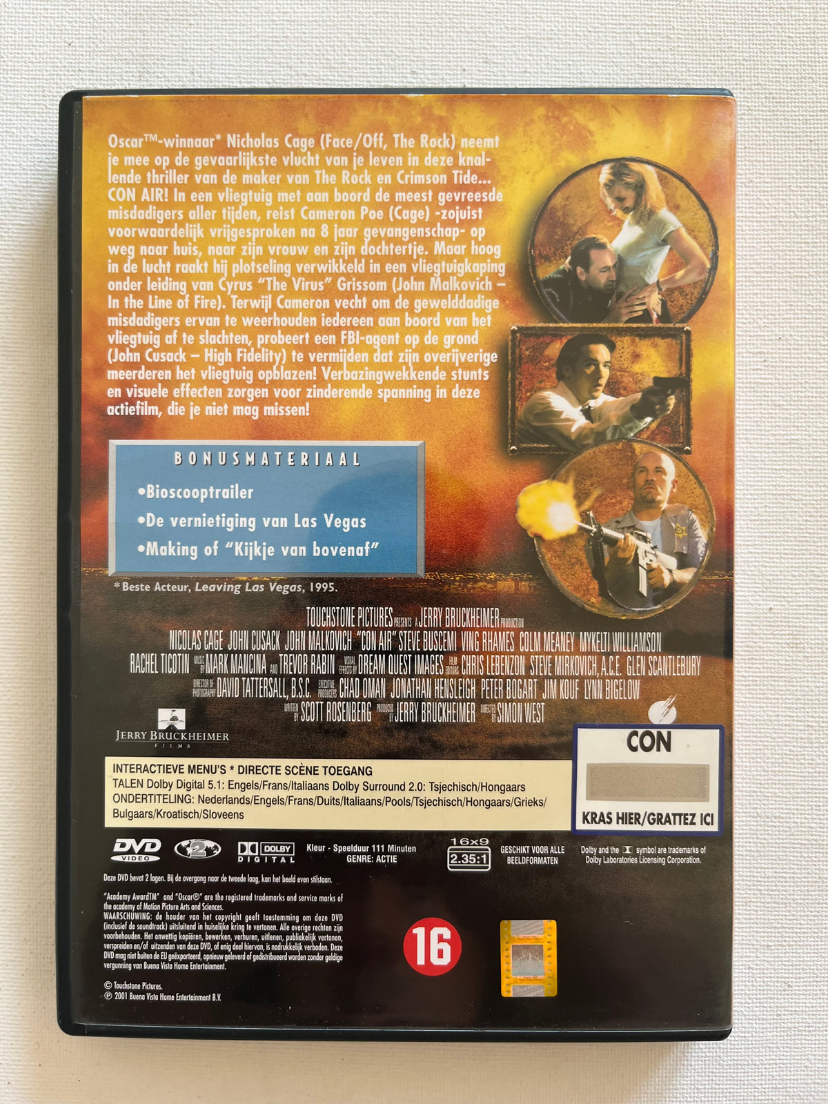 Con Air – DVD (1997) | Nicolas Cage & John Cusack