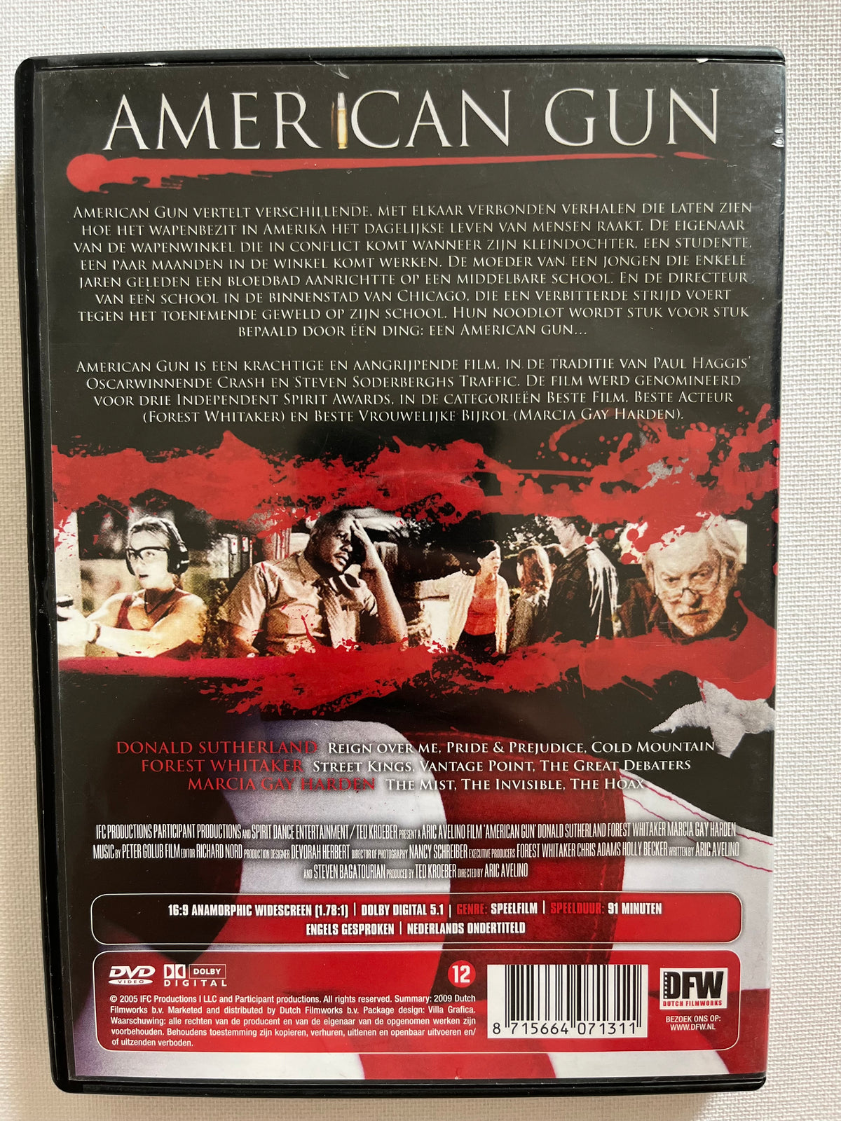 American Gun – DVD (2005) | Donald Sutherland, Forest Whitaker & Marcia Gay Harden