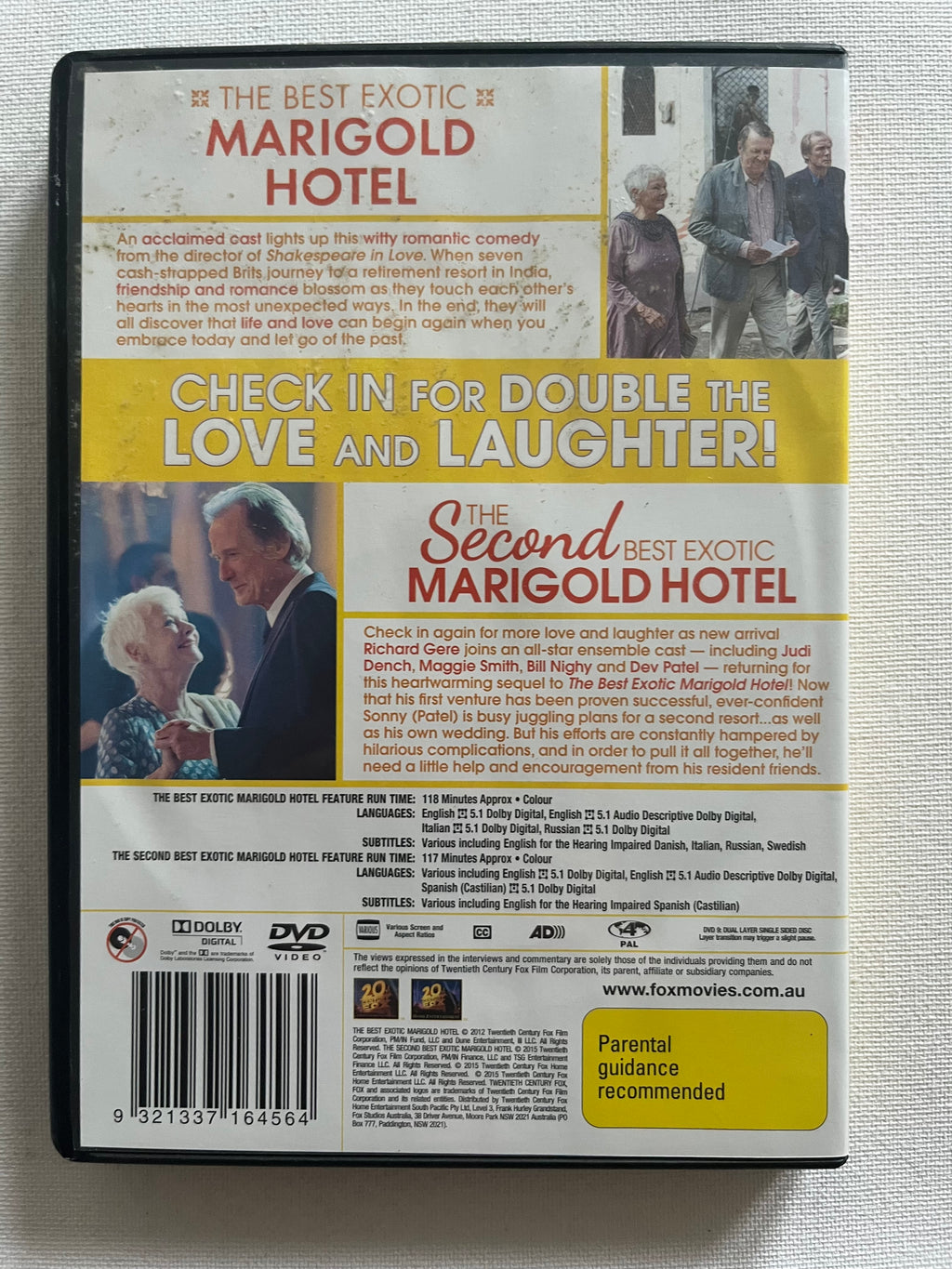 The Best Exotic Marigold Hotel 1 & 2 – 2-Movie DVD Set (2011–2015) | Judi Dench & Maggie Smith