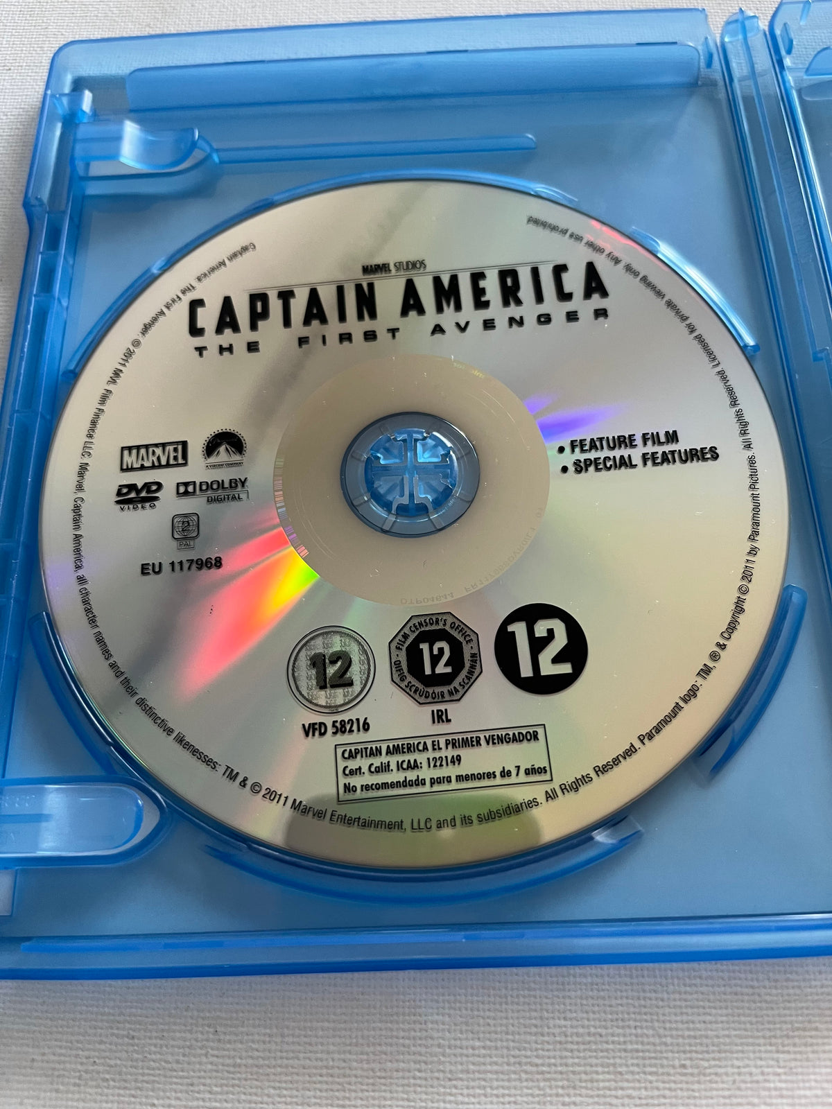 Marvel Captain America: The First Avenger – Blu-ray (2011) | Chris Evans & Hugo Weaving