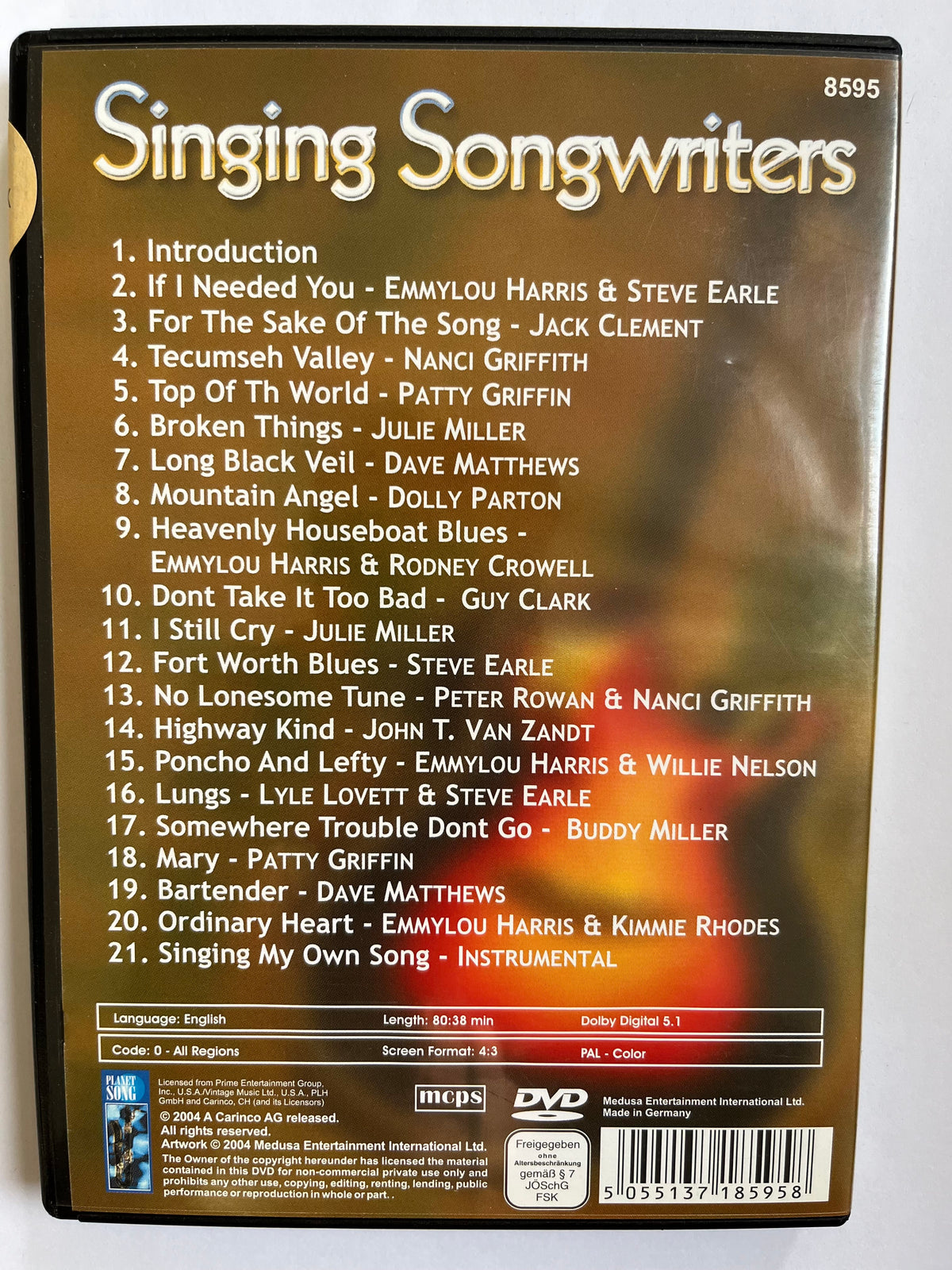 Singer Songwriter – DVD | Dolly Parton, Willie Nelson & Emmylou Harris