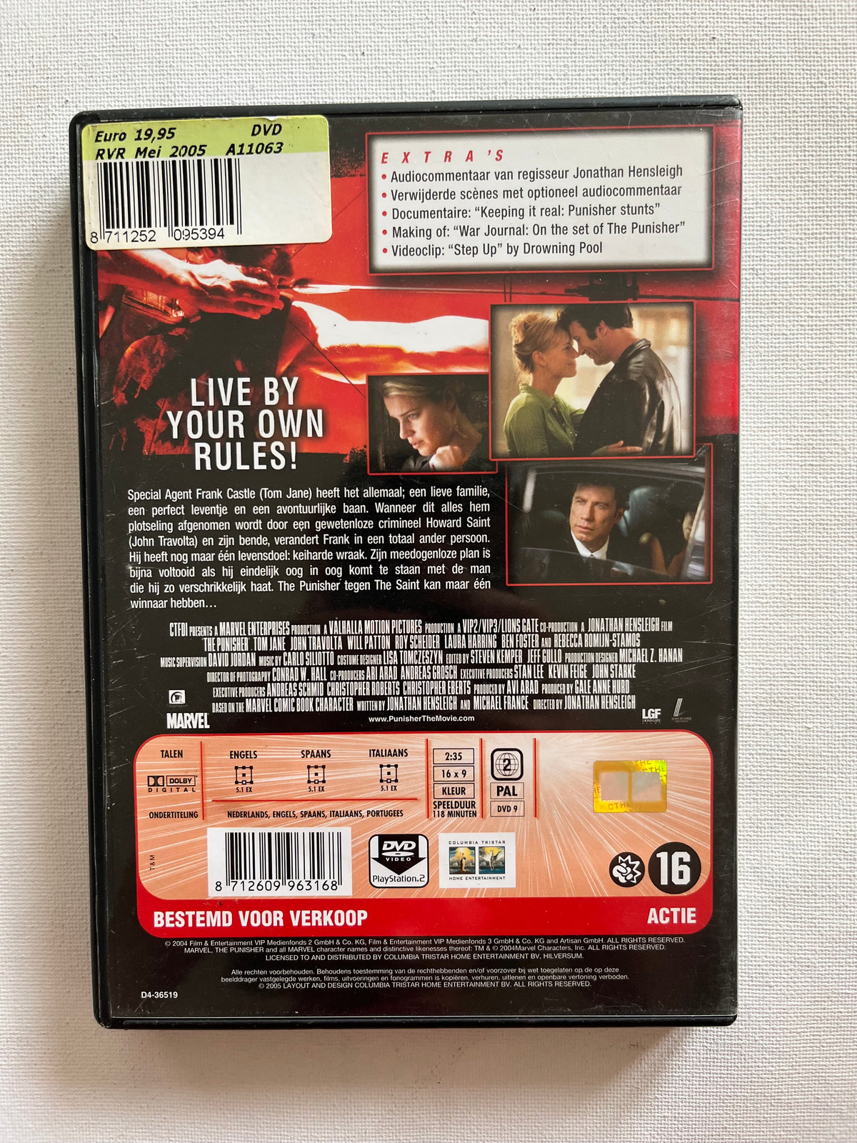 Marvel The Punisher – DVD (2004) | Thomas Jane & John Travolta