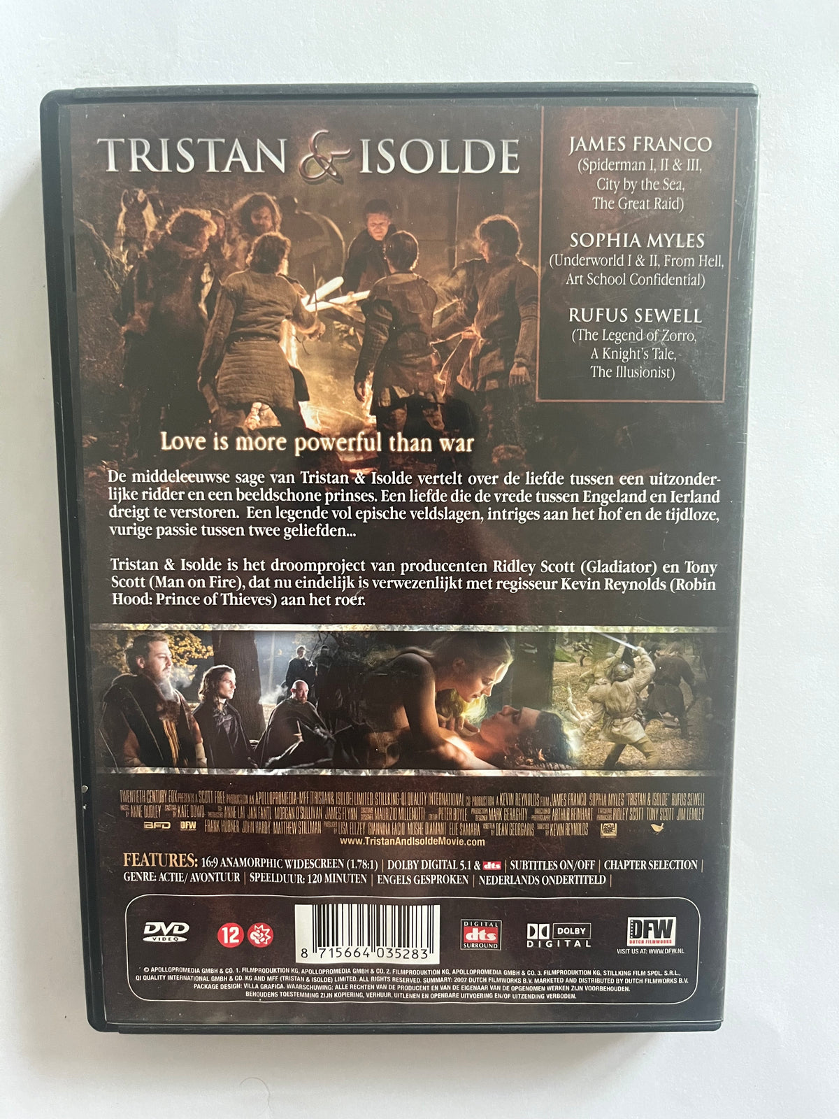 Tristan & Isolde – DVD (2006) | James Franco & Sophia Myles