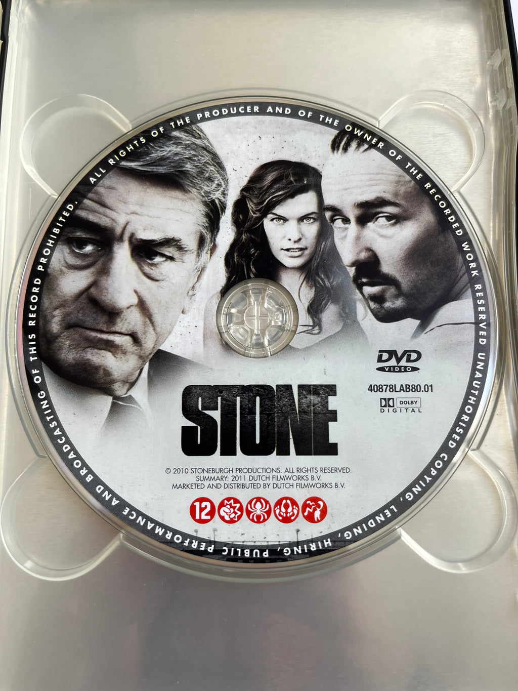 Stone – Limited Edition Metal Case DVD (2010) | Robert De Niro & Edward Norton