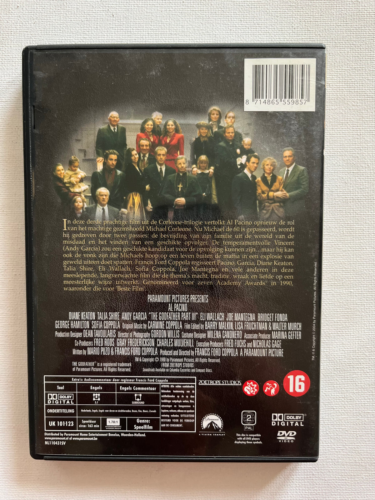 The Godfather Part III – DVD (1990) | Al Pacino & Andy Garcia