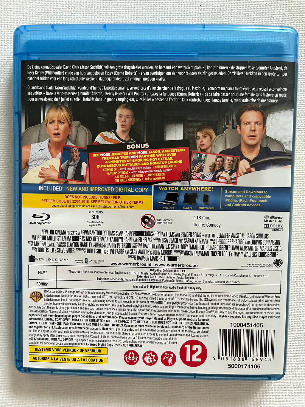 We’re the Millers – Extended Cut Blu-ray (2013) | Jennifer Aniston & Jason Sudeikis