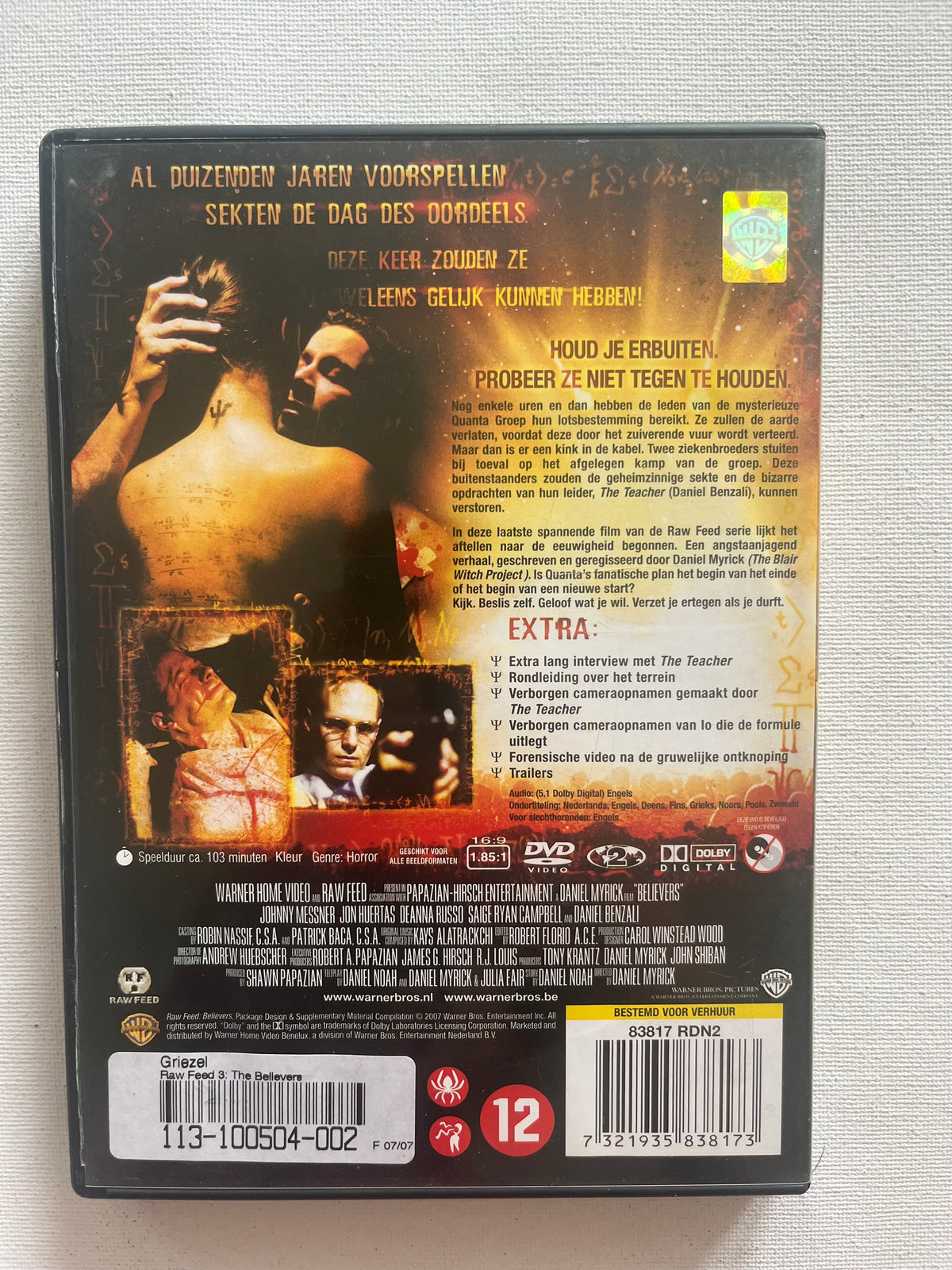 Believers – Unrated Edition DVD (2007) | Johnny Messner & Jon Huertas