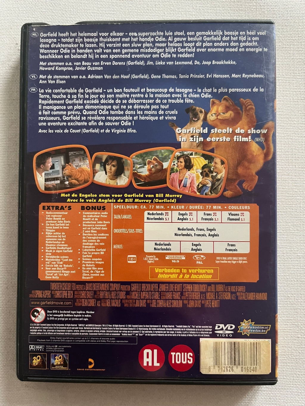 Garfield: The Movie – DVD (2004) | Breckin Meyer & Jennifer Love Hewitt