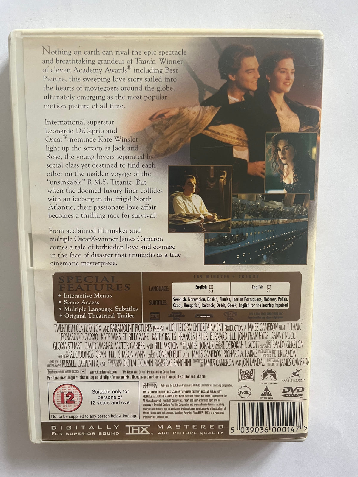 Titanic – DVD (1997) | Leonardo DiCaprio & Kate Winslet