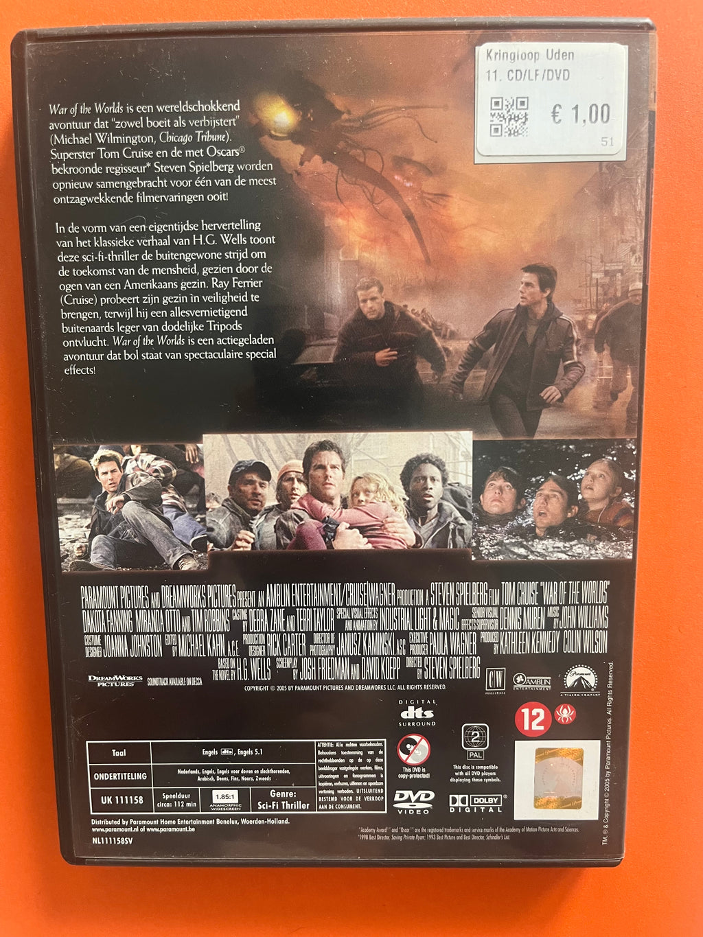 War of the Worlds – DVD (2005) | Tom Cruise & Dakota Fanning