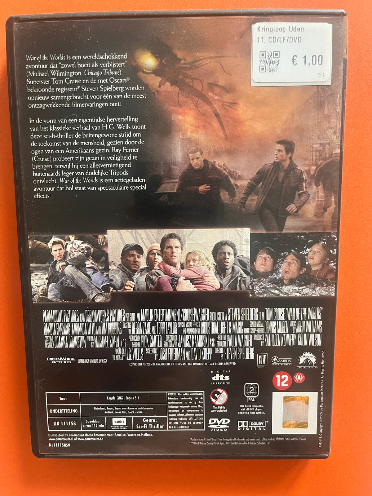 War of the Worlds – DVD (2005) | Tom Cruise & Dakota Fanning