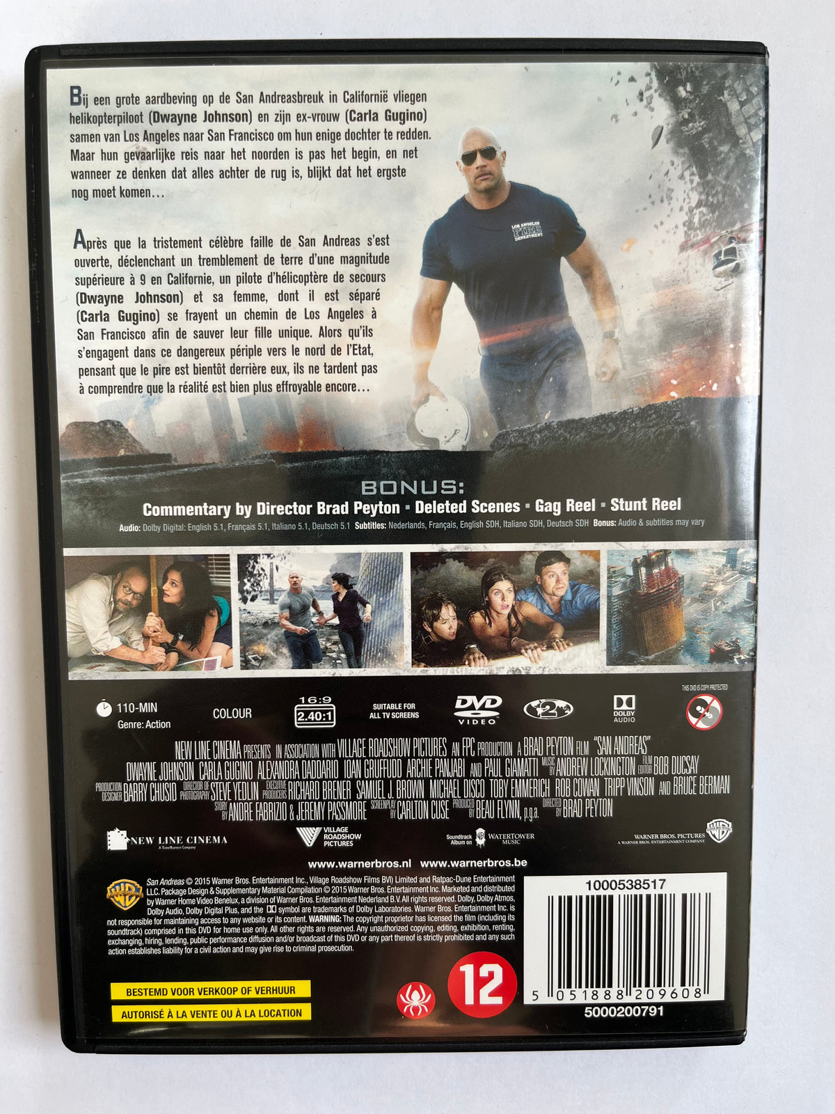 San Andreas – DVD (2015) | Dwayne Johnson & Carla Gugino