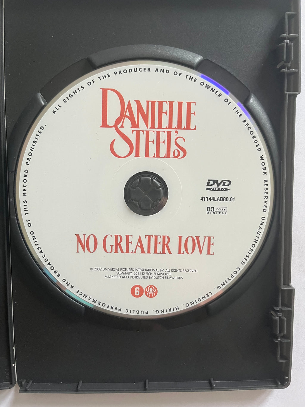 Danielle Steel’s No Greater Love – DVD (1995) | Kelly Rutherford & Chris Sarandon