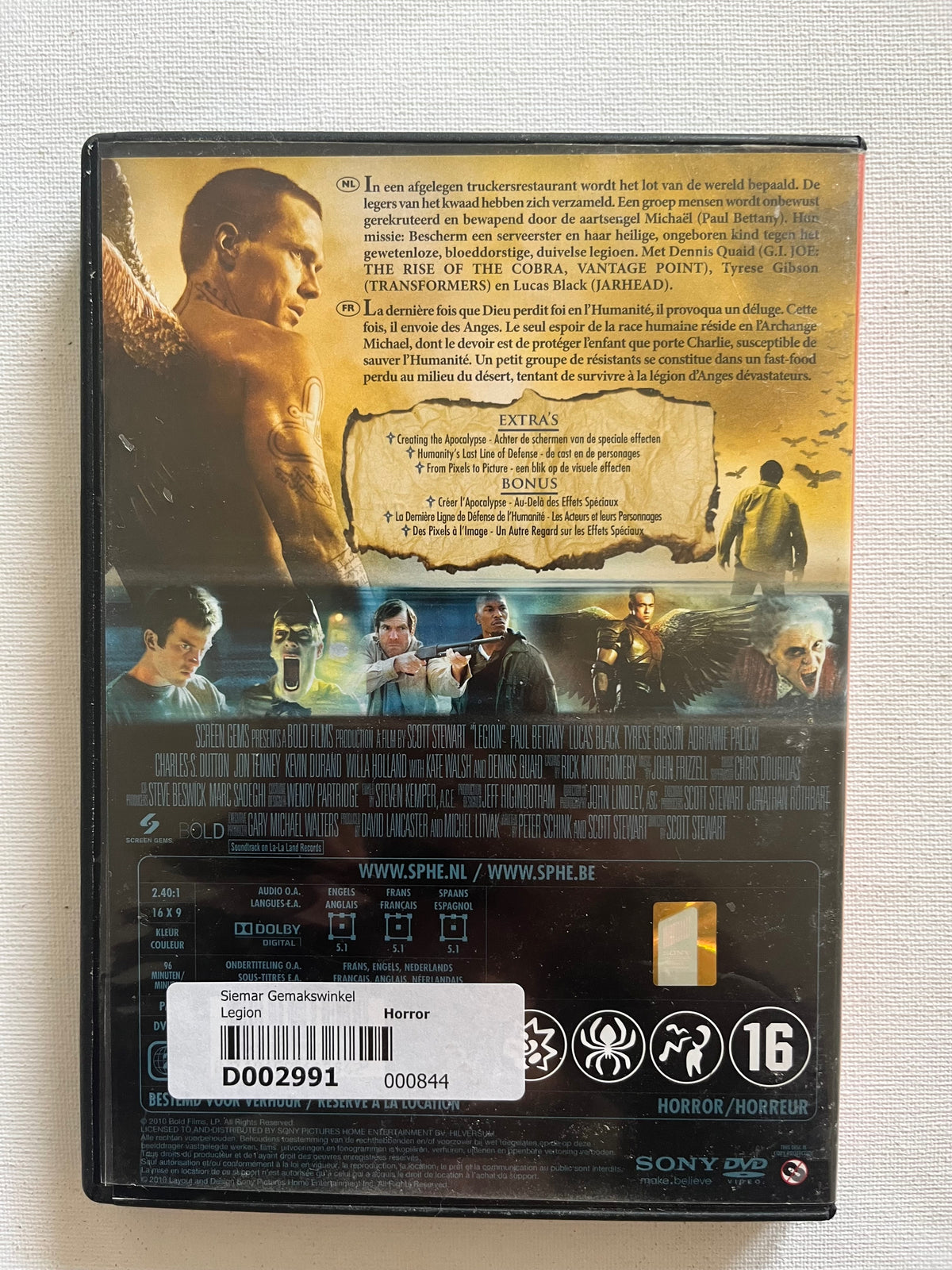 Legion – DVD (2010) | Paul Bettany & Dennis Quaid