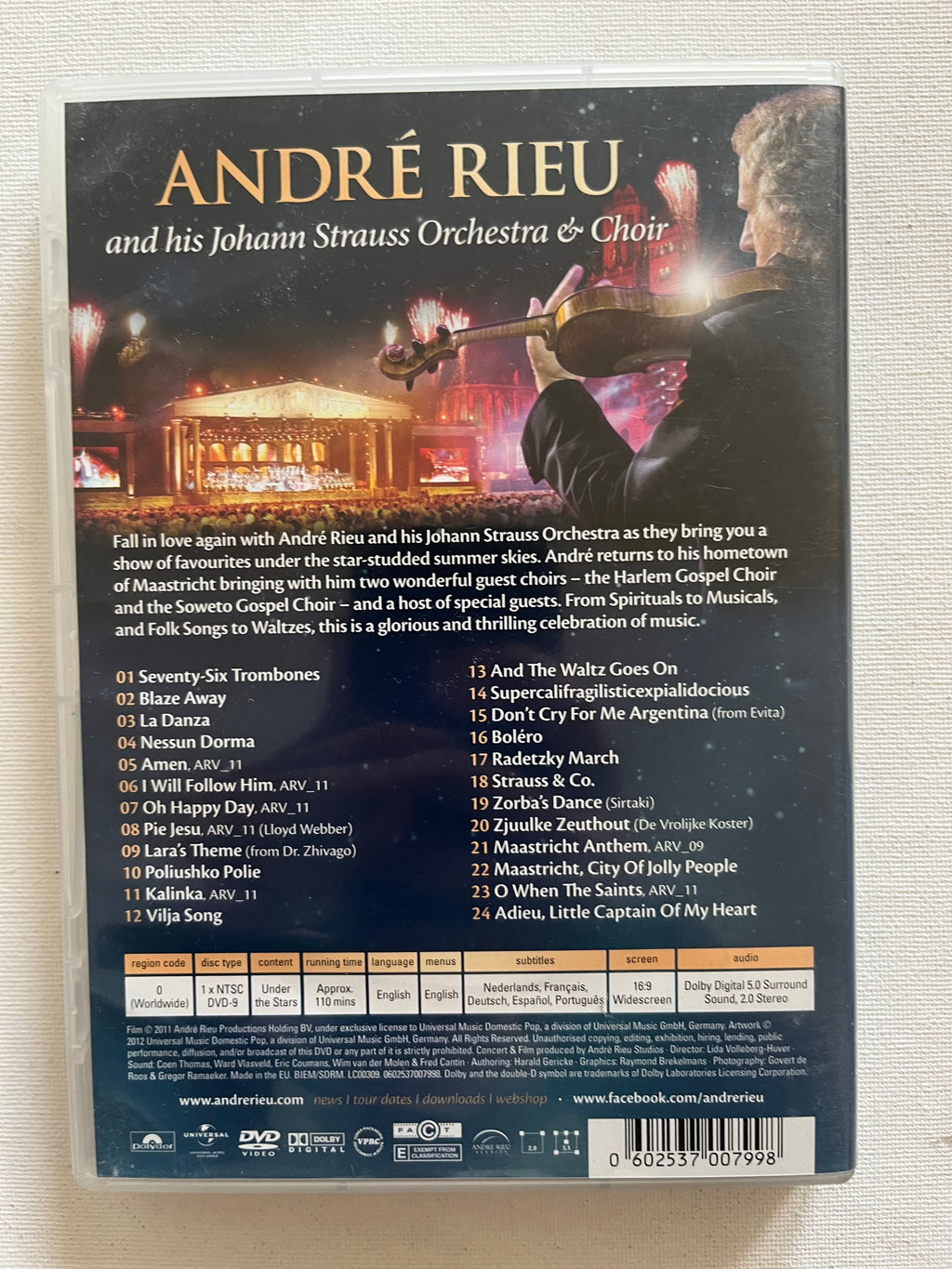 André Rieu: Under the Stars – DVD (2011) | Live in Maastricht