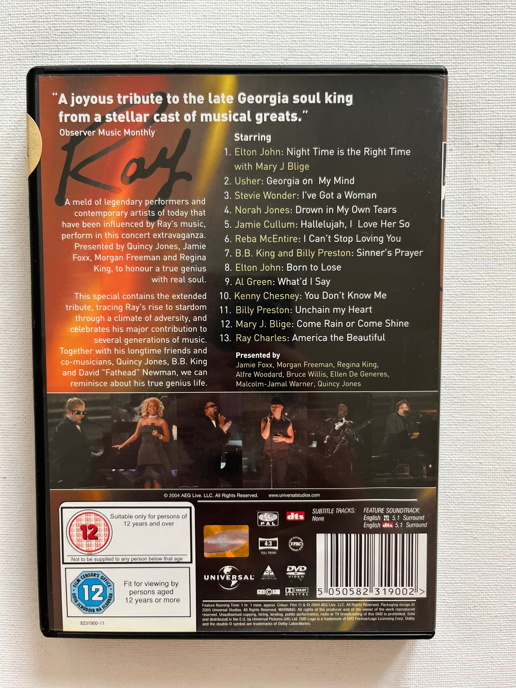 Ray Charles – Genius: A Night for Ray Charles – DVD (2004) | Tribute Concert