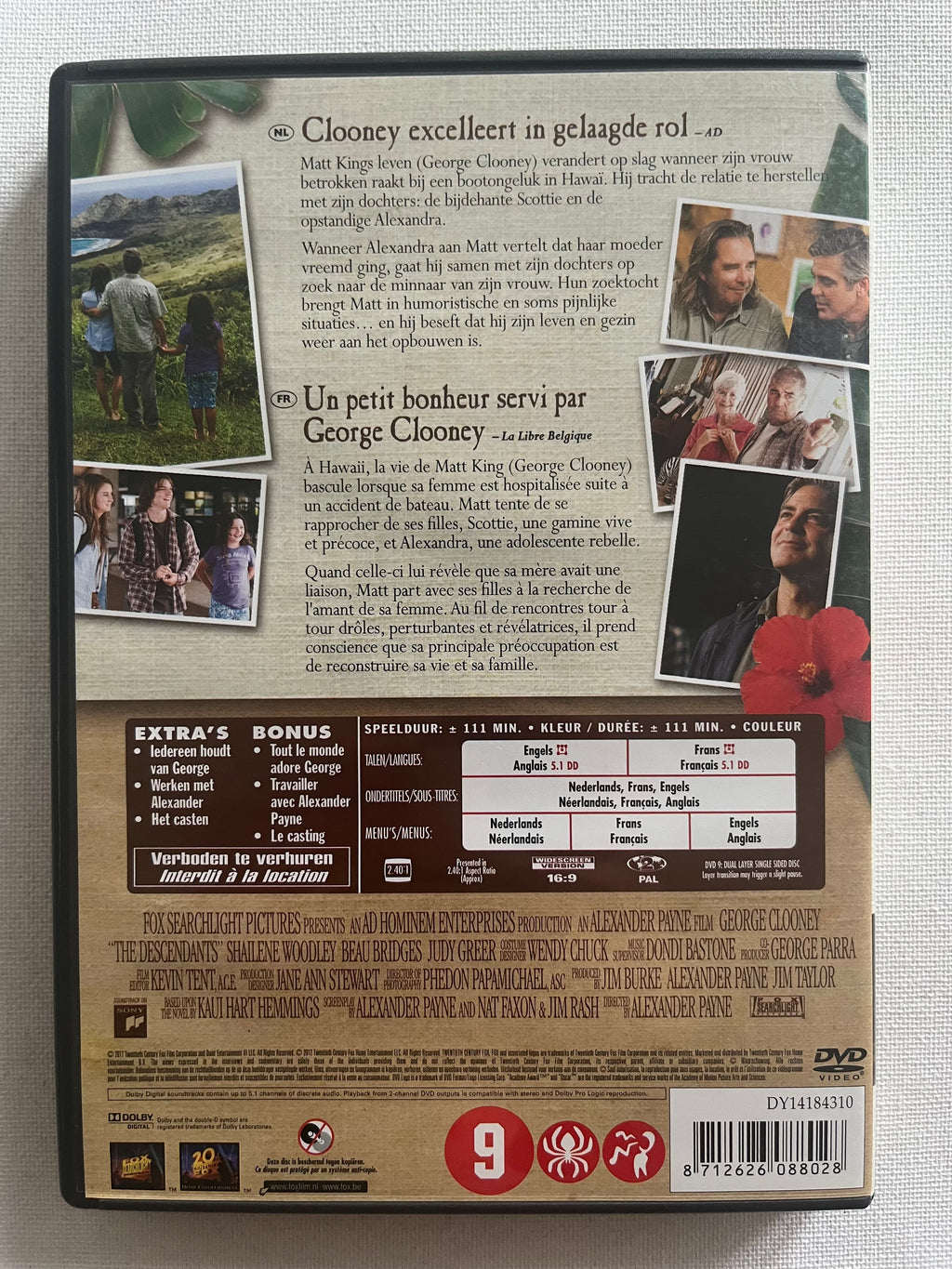 The Descendants – DVD (2011) | George Clooney & Shailene Woodley