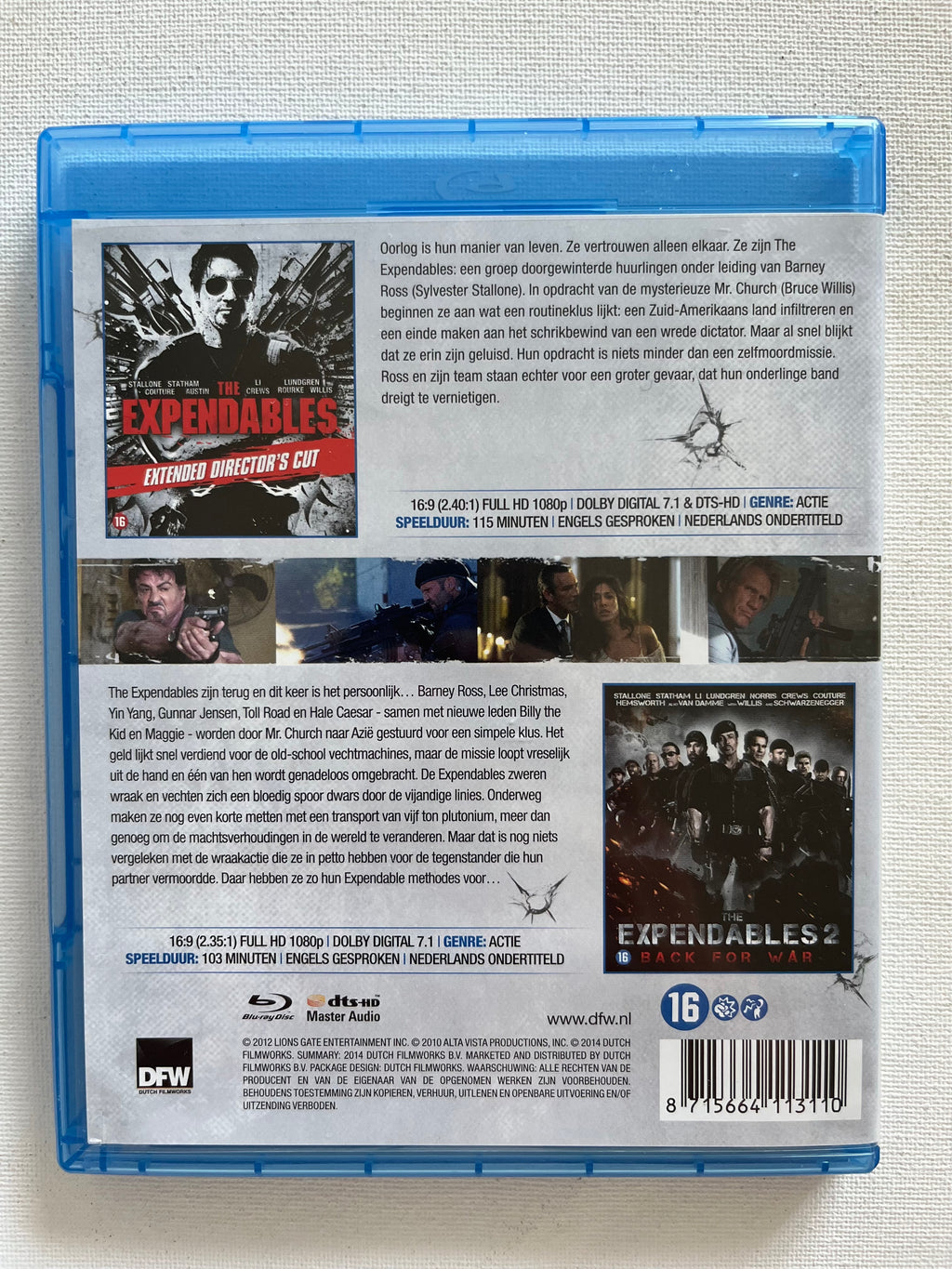 The Expendables 1 & 2 – Duo Pack Blu-ray (2010–2012) | Sylvester Stallone & Jason Statham