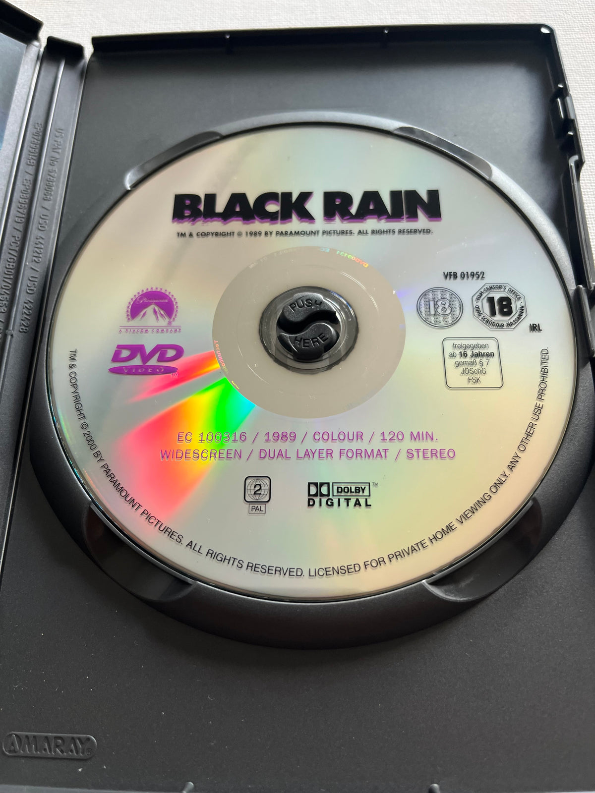 Black Rain – DVD (1989) | Michael Douglas & Andy García
