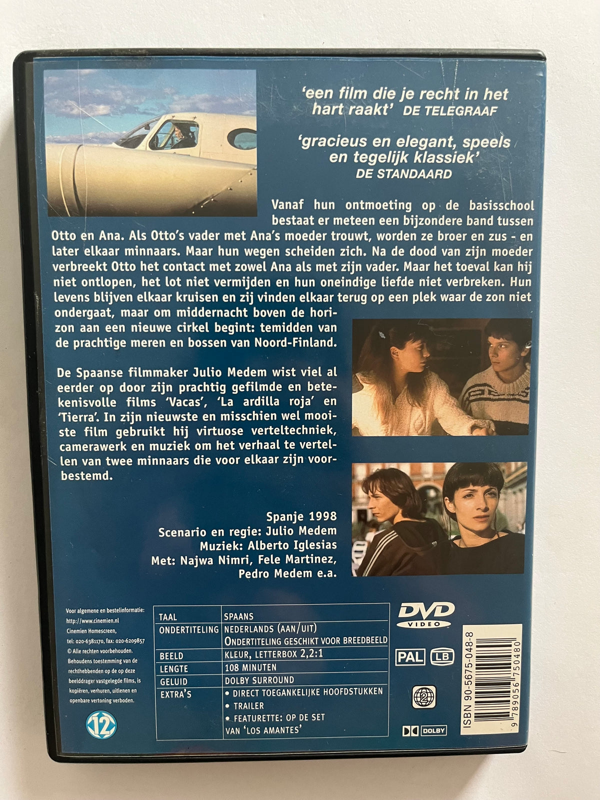 Lovers of the Arctic Circle – DVD (1998) | Najwa Nimri & Fele Martíne