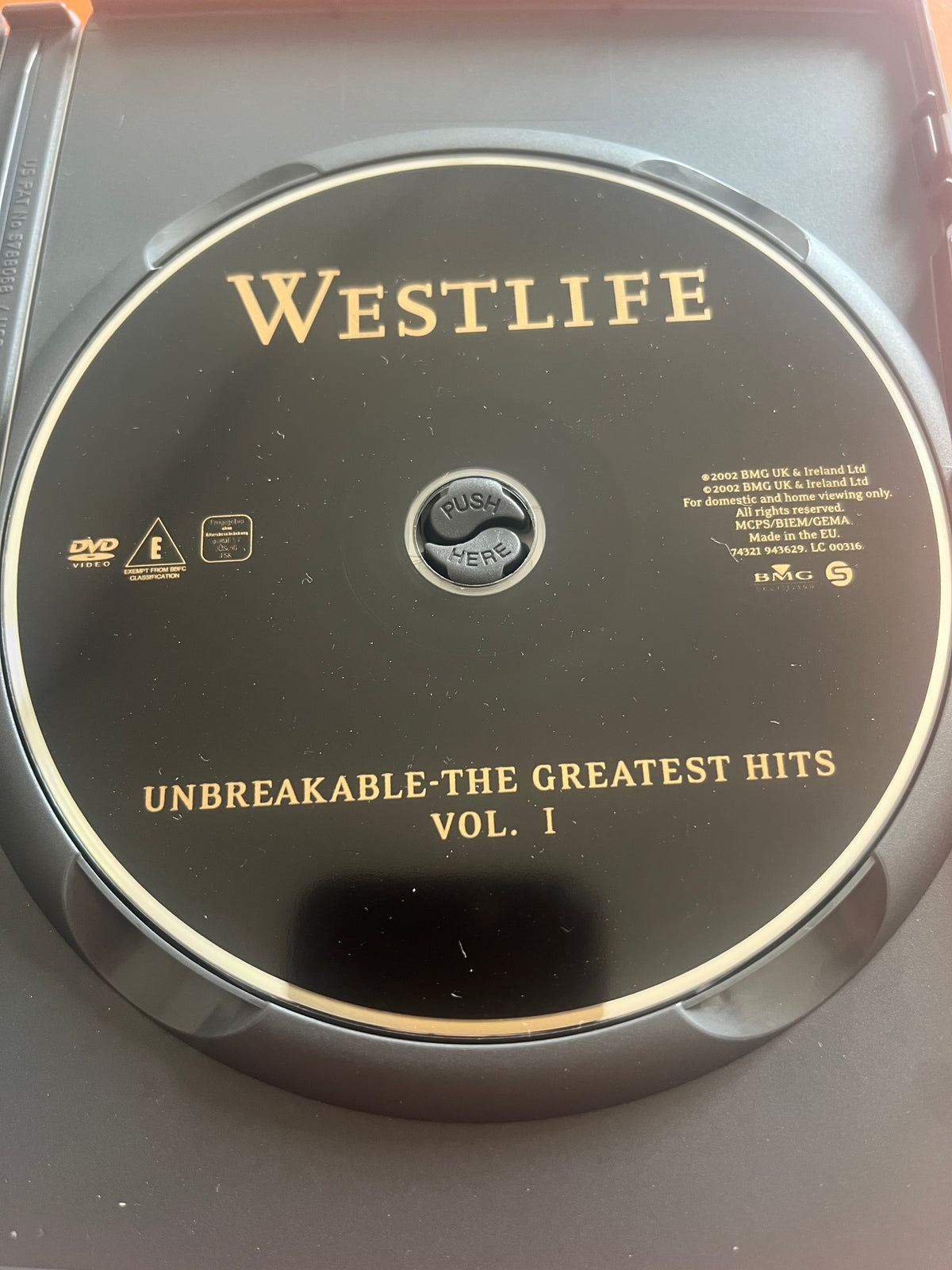 Westlife: Unbreakable – The Greatest Hits Vol. 1 – DVD (2002)