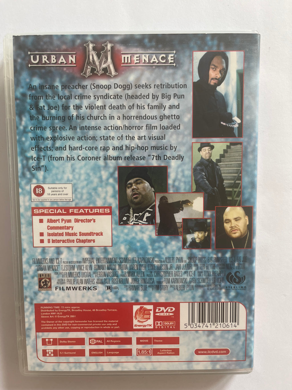 Urban Menace – DVD (1999) | Snoop Dogg, Ice-T & Big Pun