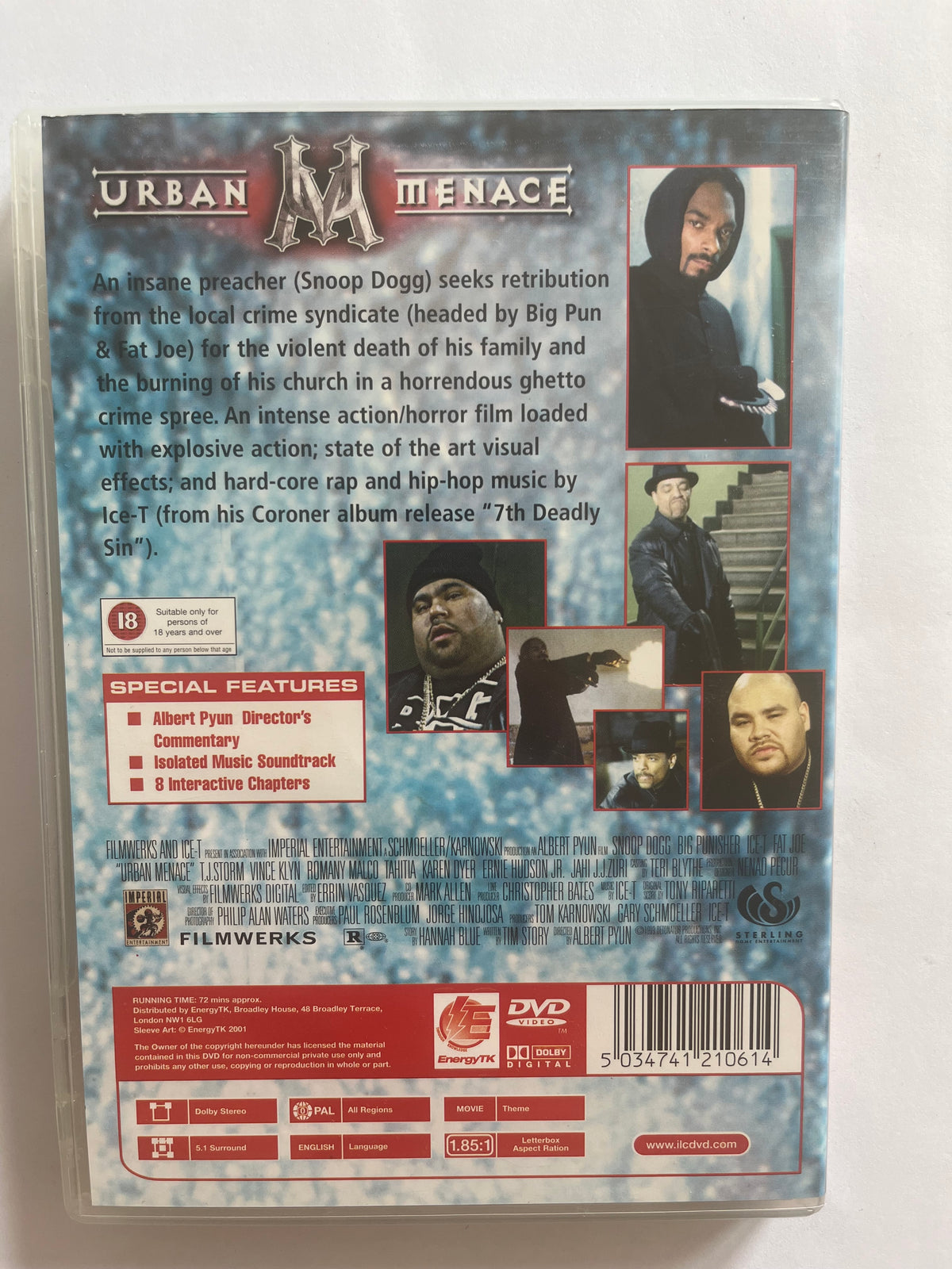 Urban Menace – DVD (1999) | Snoop Dogg, Ice-T & Big Pun