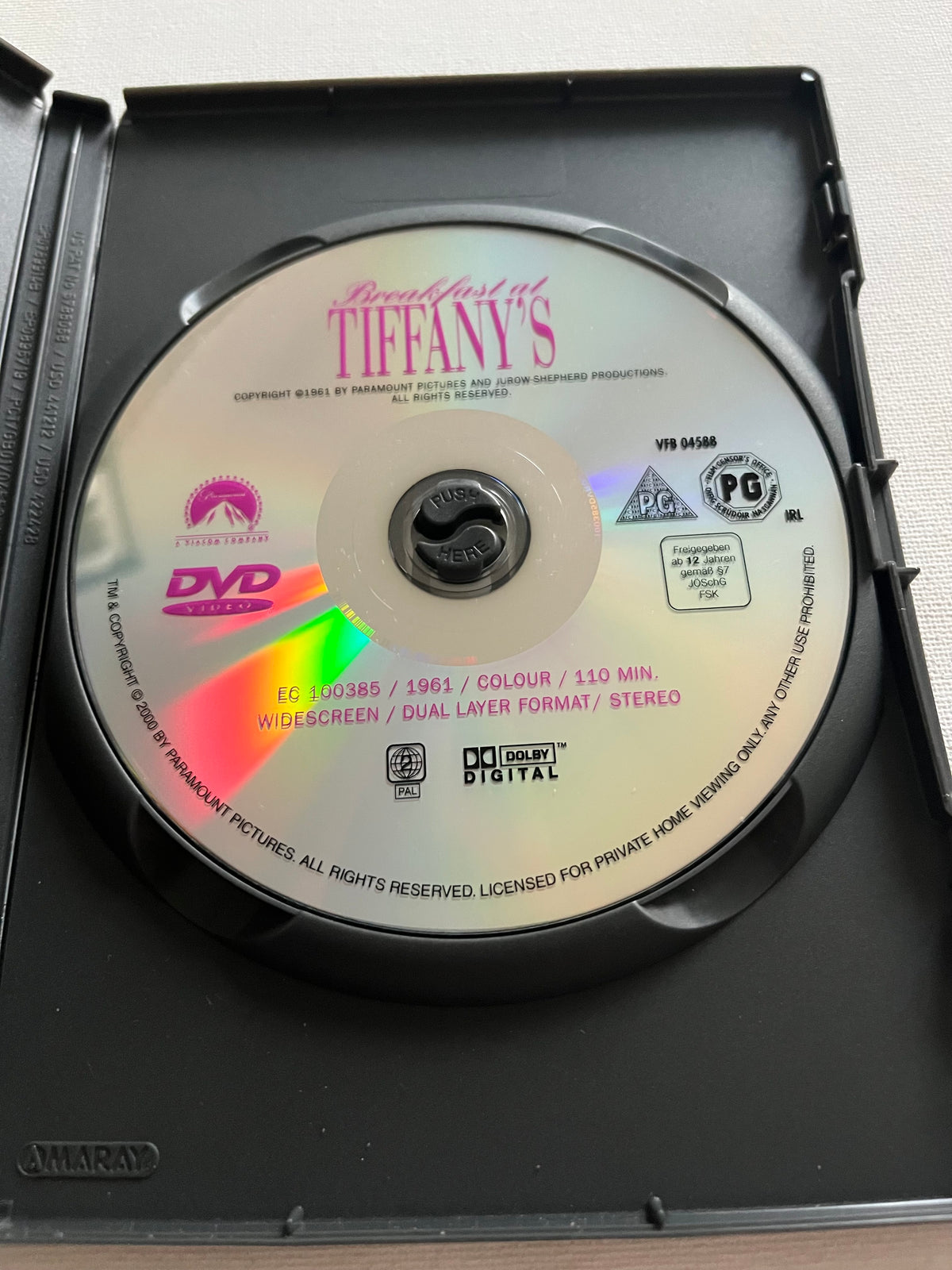 Breakfast at Tiffany’s – DVD (1961) | Audrey Hepburn & George Peppard